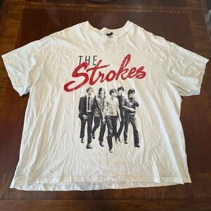 H&M Divided The Strokes T-Shirt Men's XL 2024 Licensed Indie Rock Band Tee